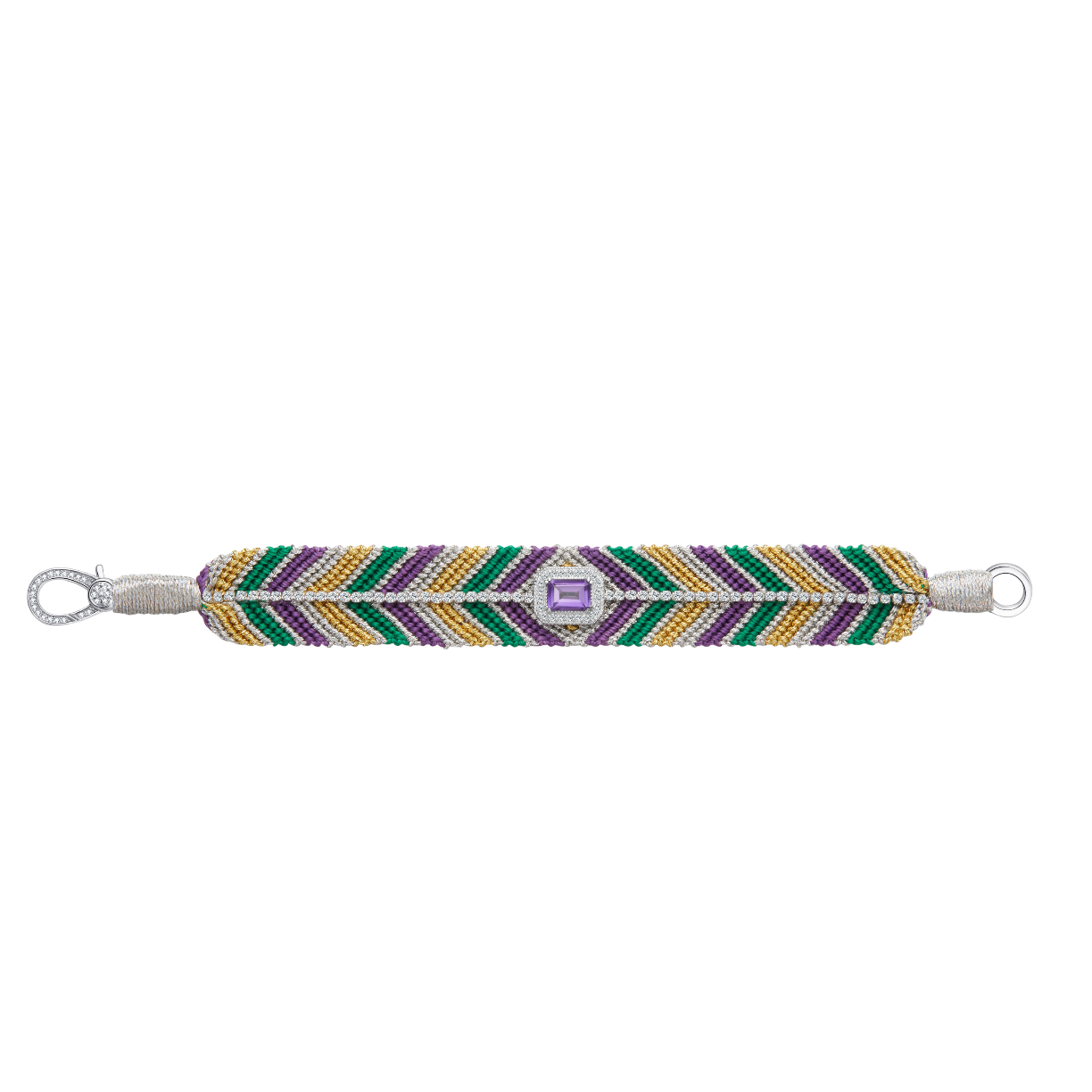 Bracelet Biggie Silver - Amethyst