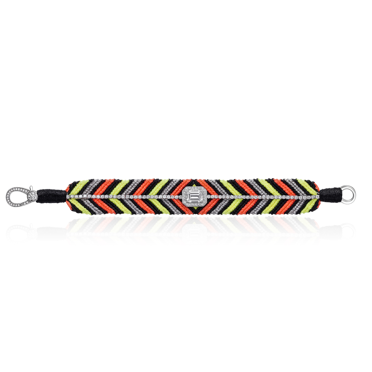Bracelet Biggie noir - Cristal