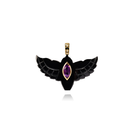 Onyx Bird Pendant