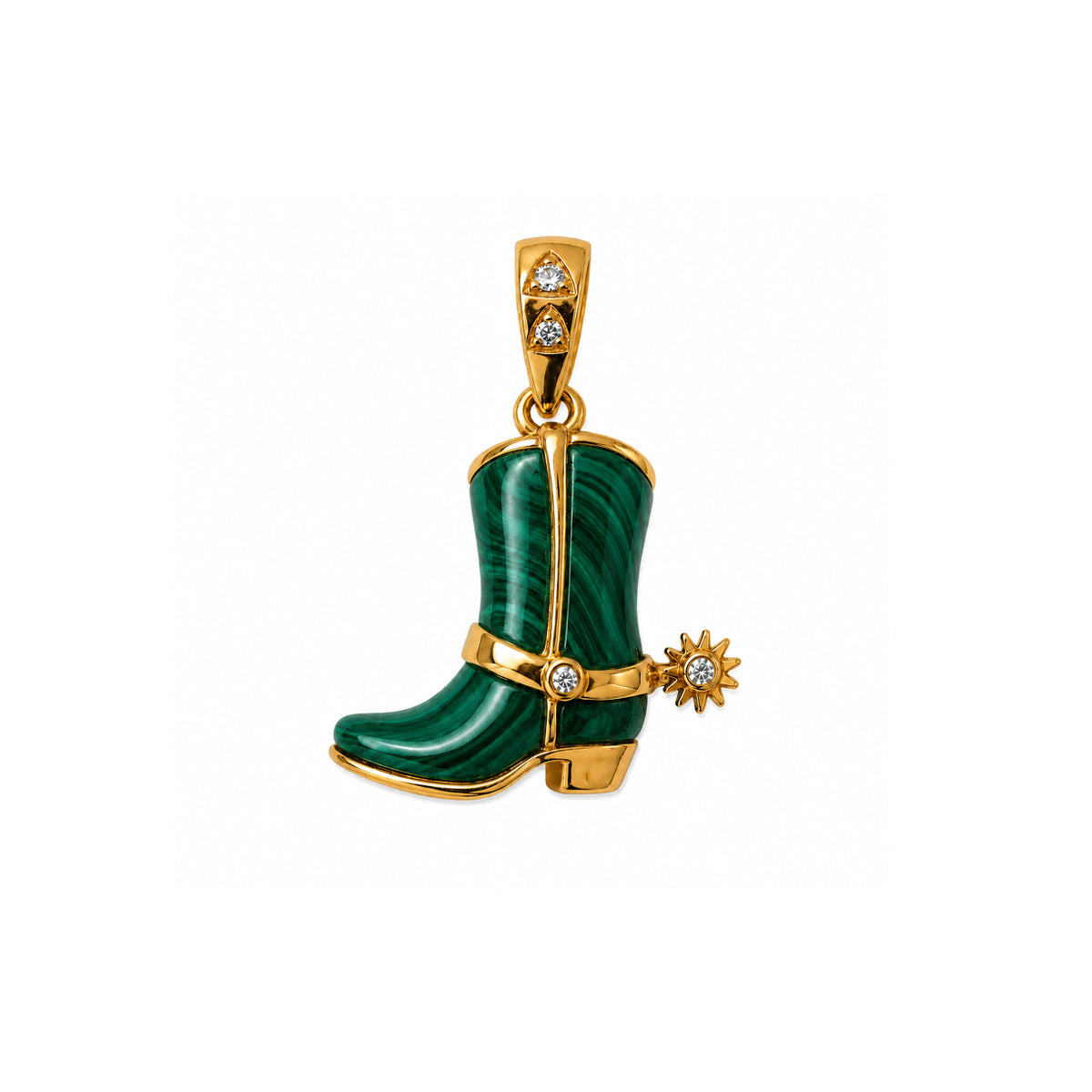 Pendentif Boots Malachite