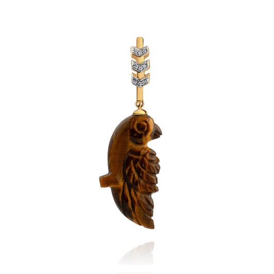 Tiger eye Coco earring