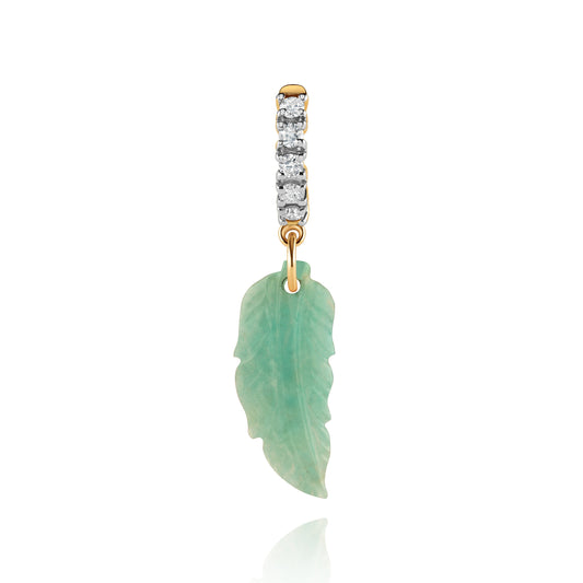 Chrysoprase Mahata earring