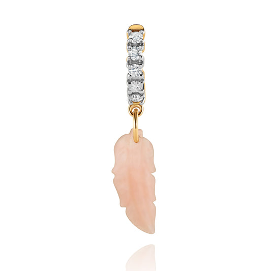 Pink Opal Mahata earring