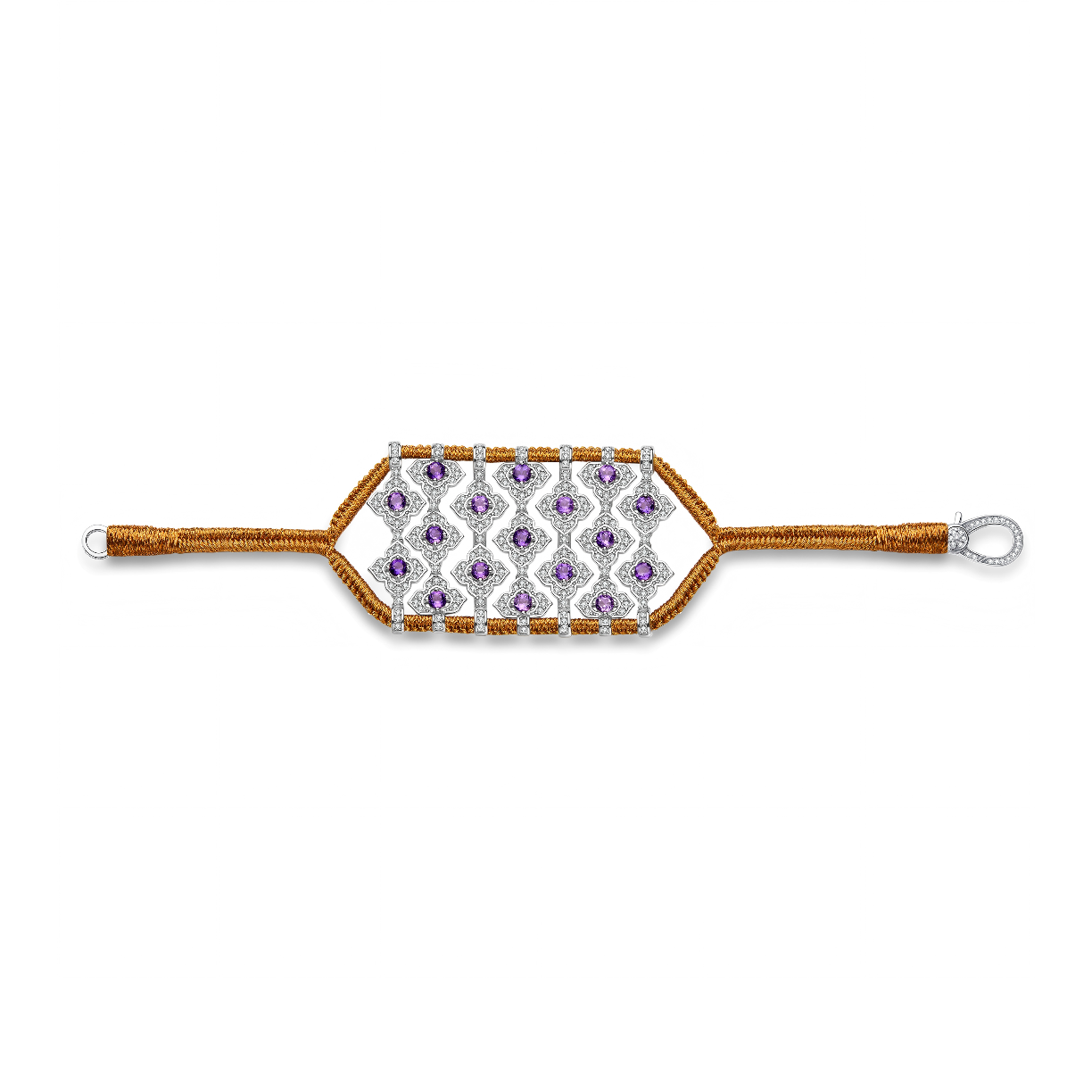 Brasilia Bracelet Copper - Amethysts