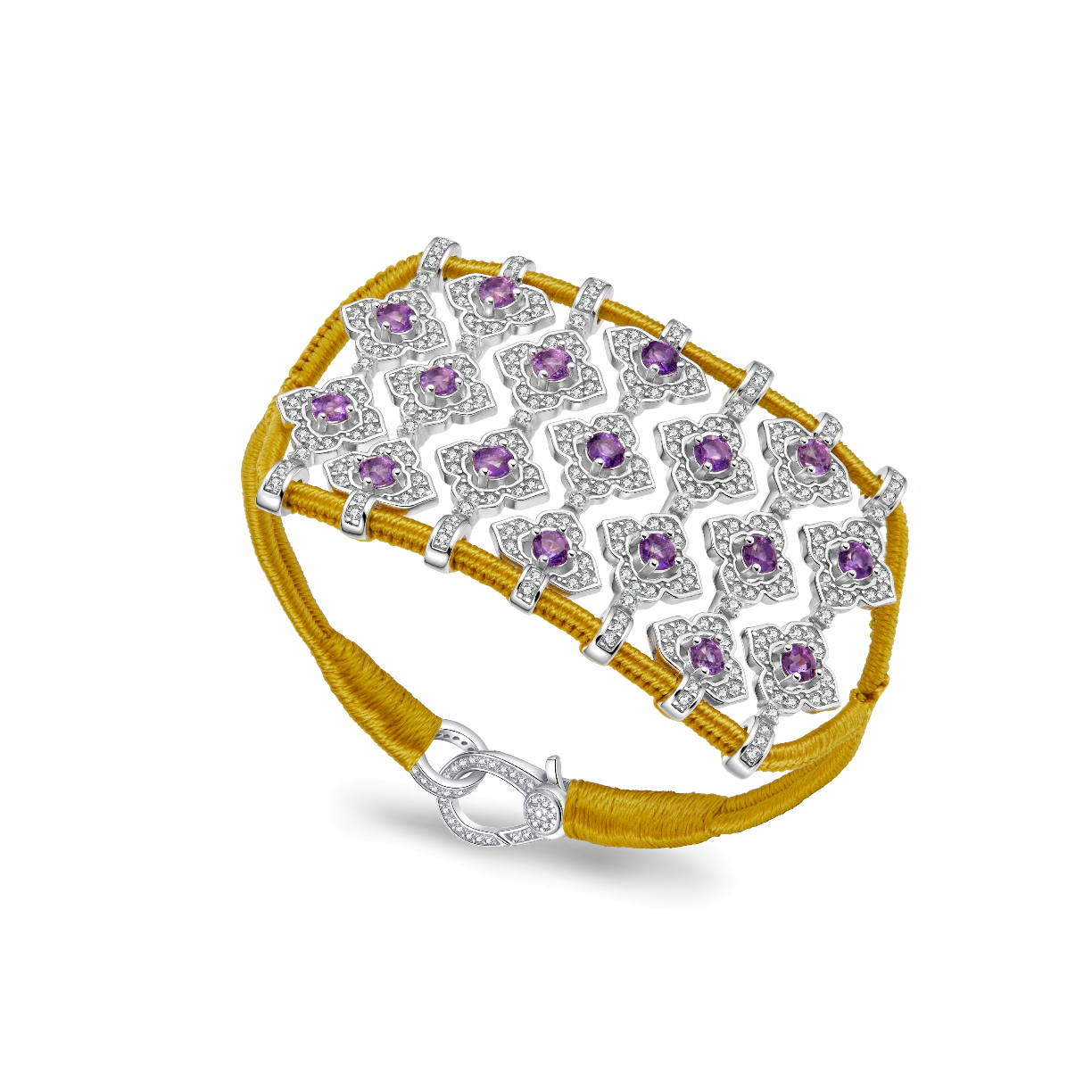 Brasilia Mordor bracelet - Amethysts