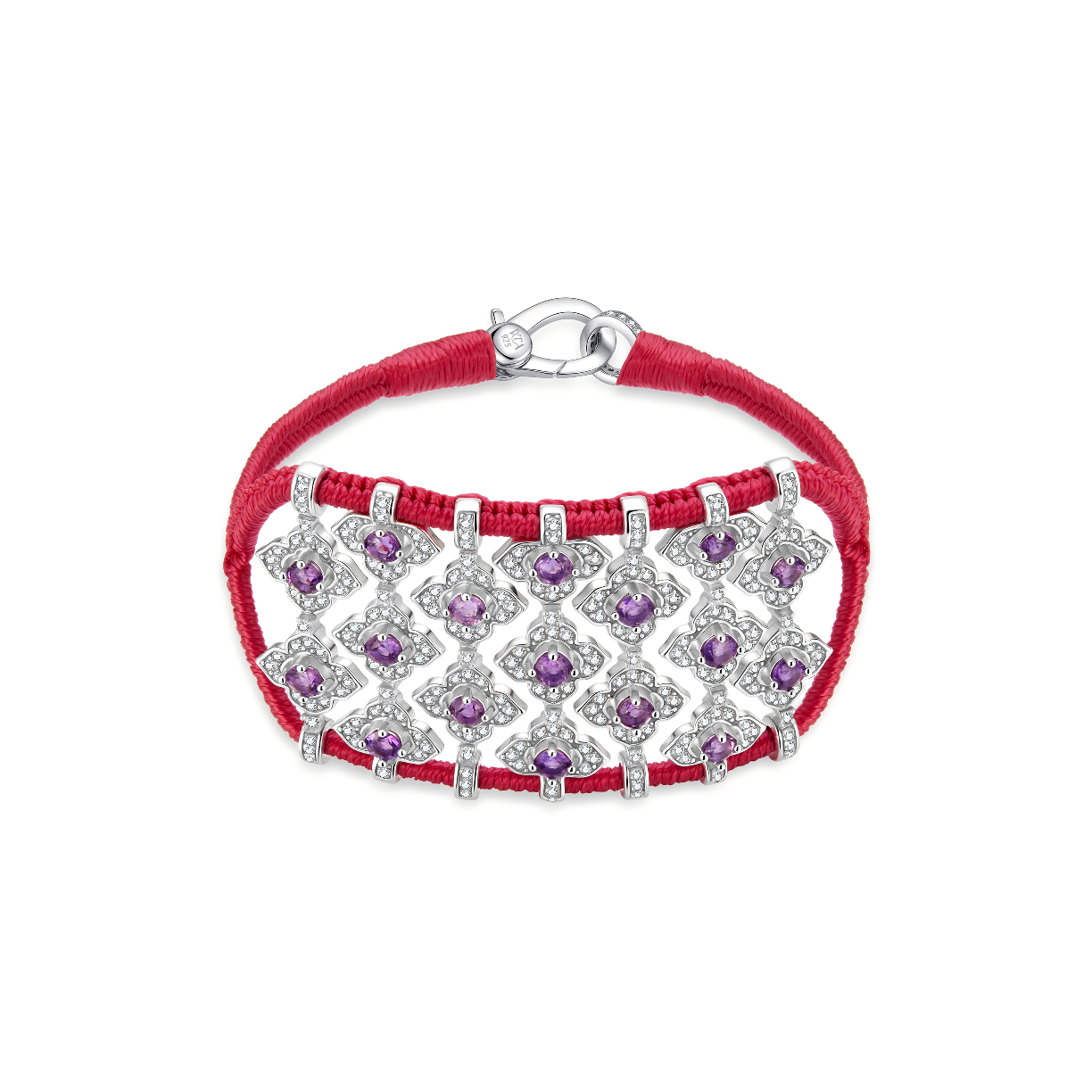 Brasilia Rani bracelet - Amethysts