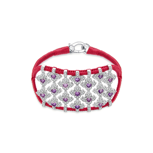 Brasilia Rani bracelet - Amethysts