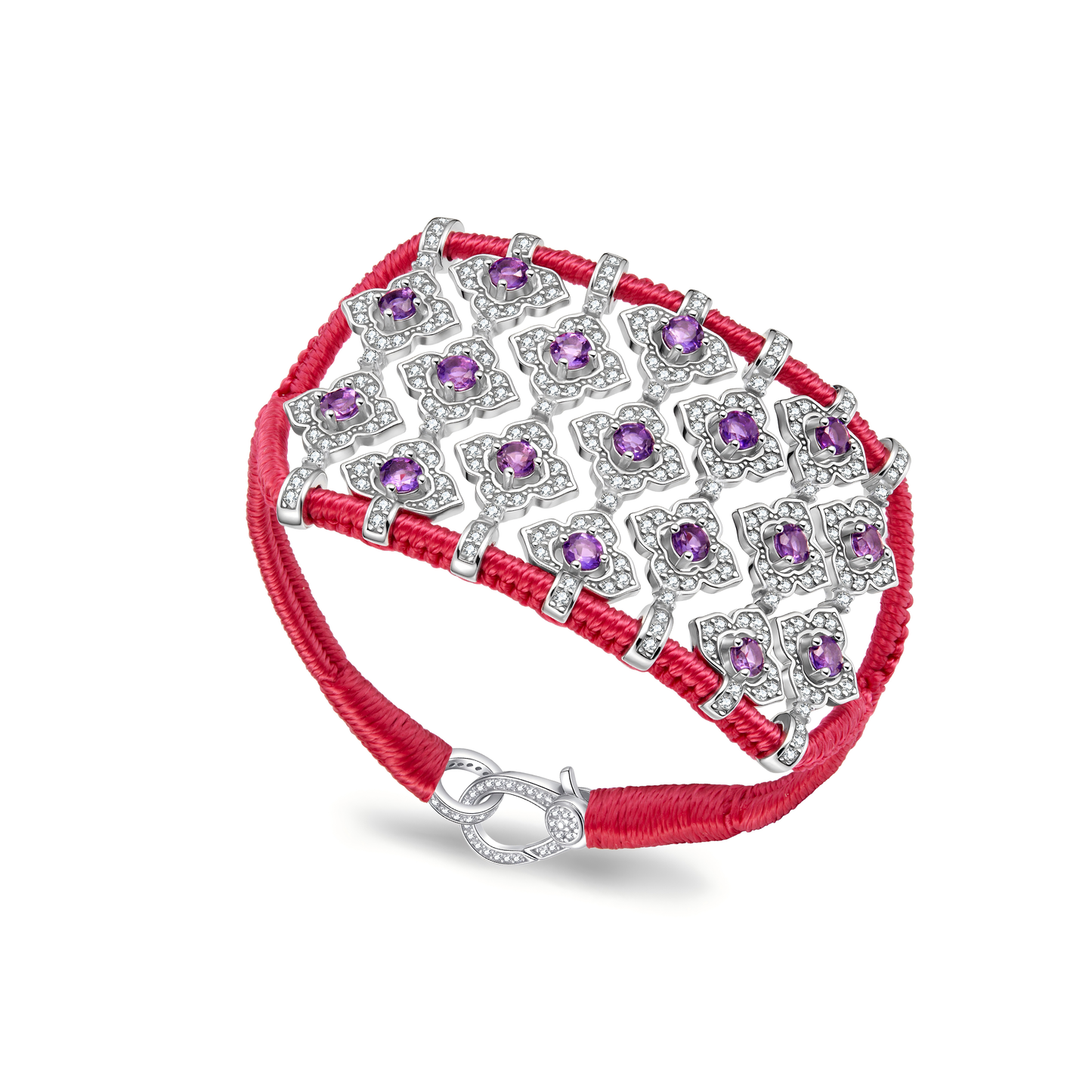 Brasilia Rani bracelet - Amethysts