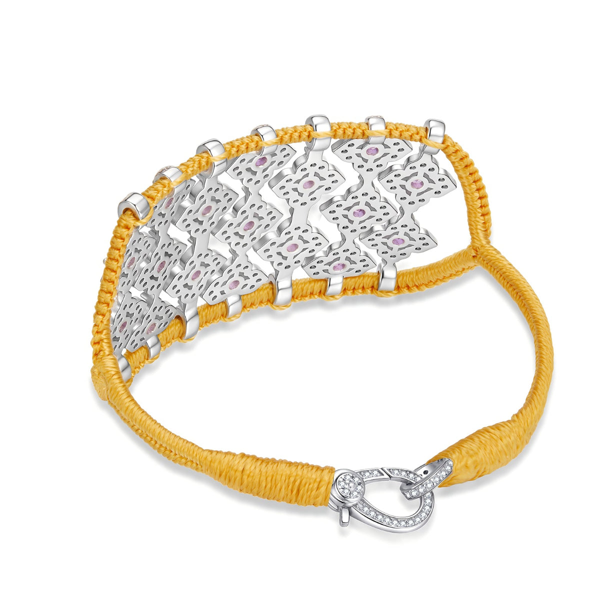 Brasilia Saffron bracelet - Amethysts