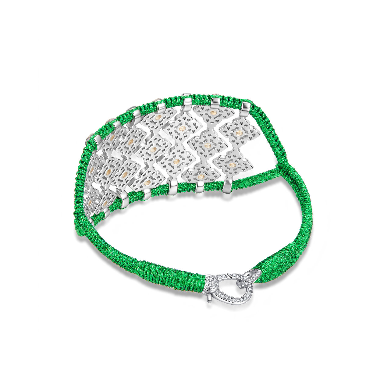 Brasilia Grass bracelet - Citrines