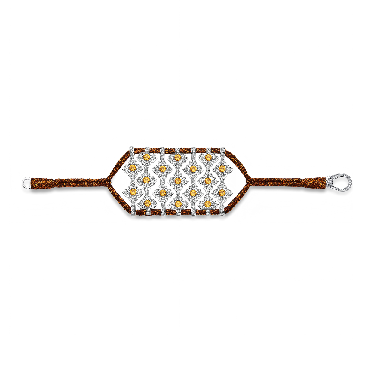 Brasilia Rusty bracelet - Citrines