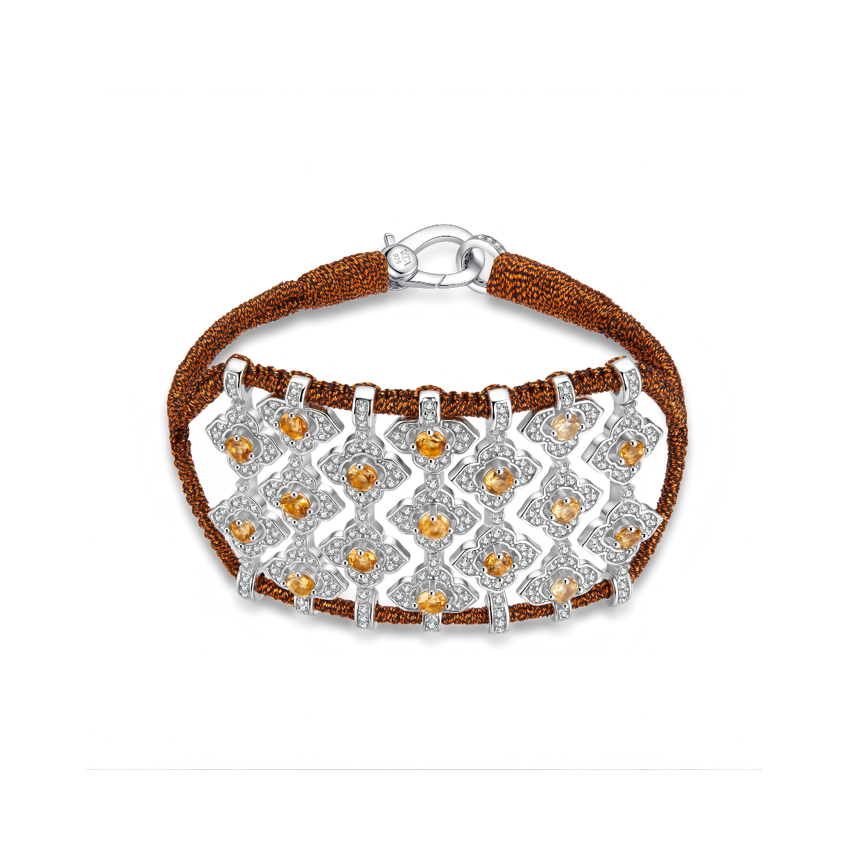 Brasilia Rusty bracelet - Citrines