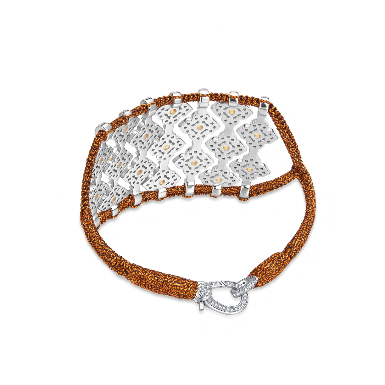 Brasilia Rusty bracelet - Citrines