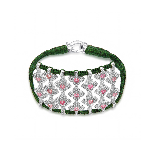 Brasilia Pine bracelet - Tourmalines