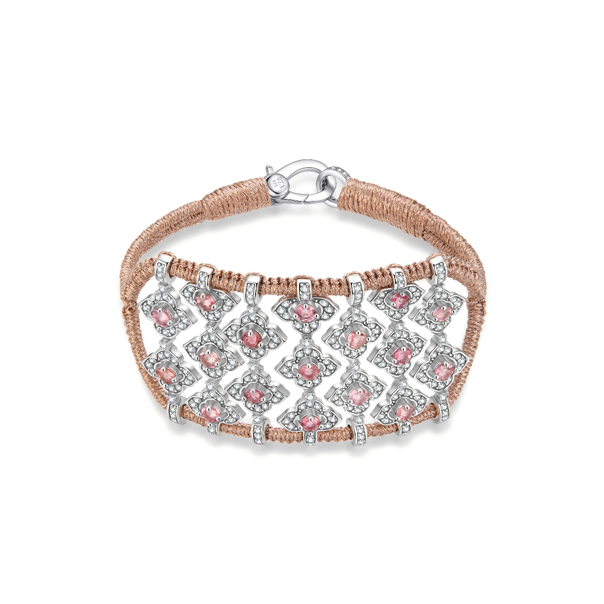 Brasilia Rose Gold bracelet - Tourmalines