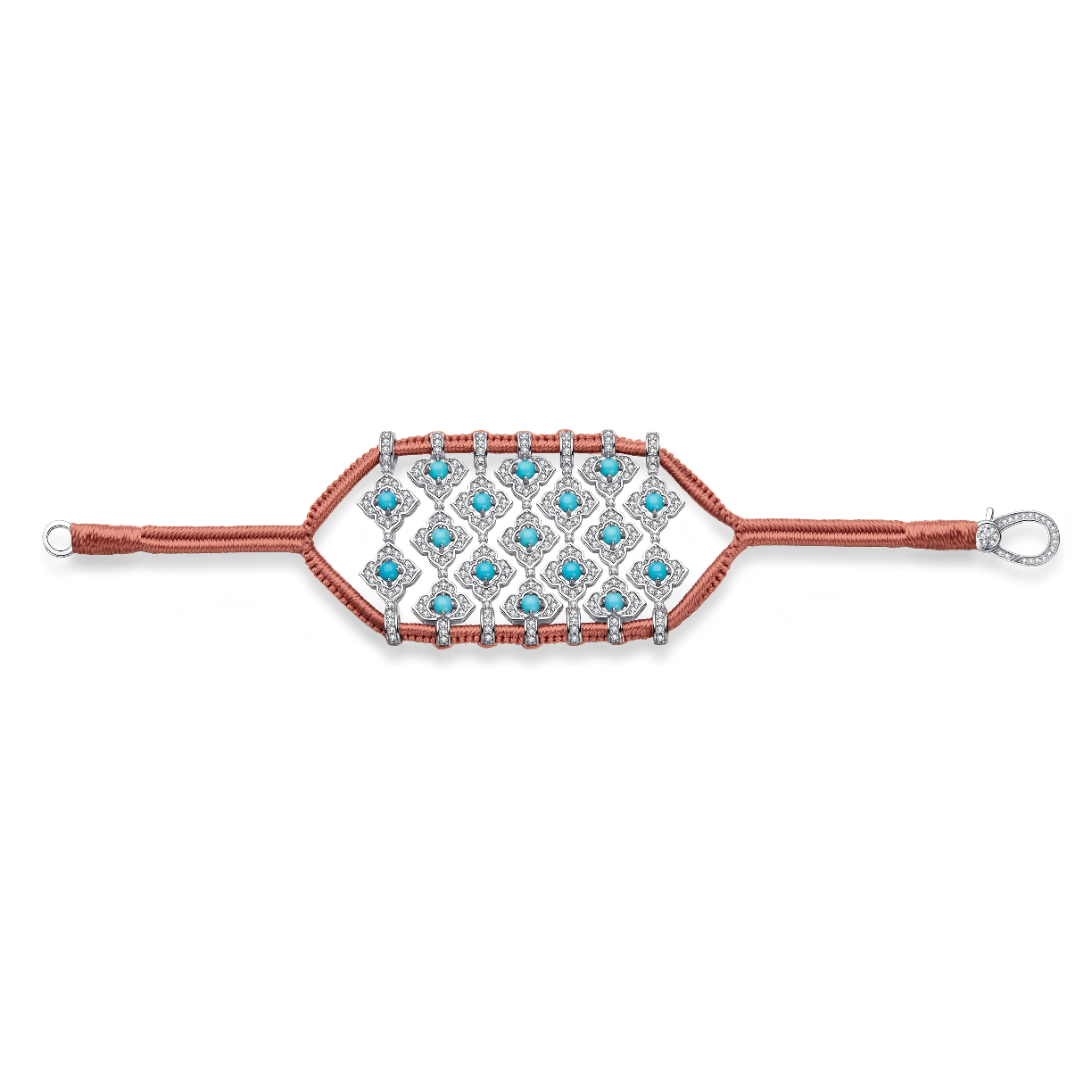 Brasilia blush bracelet - Turquoises