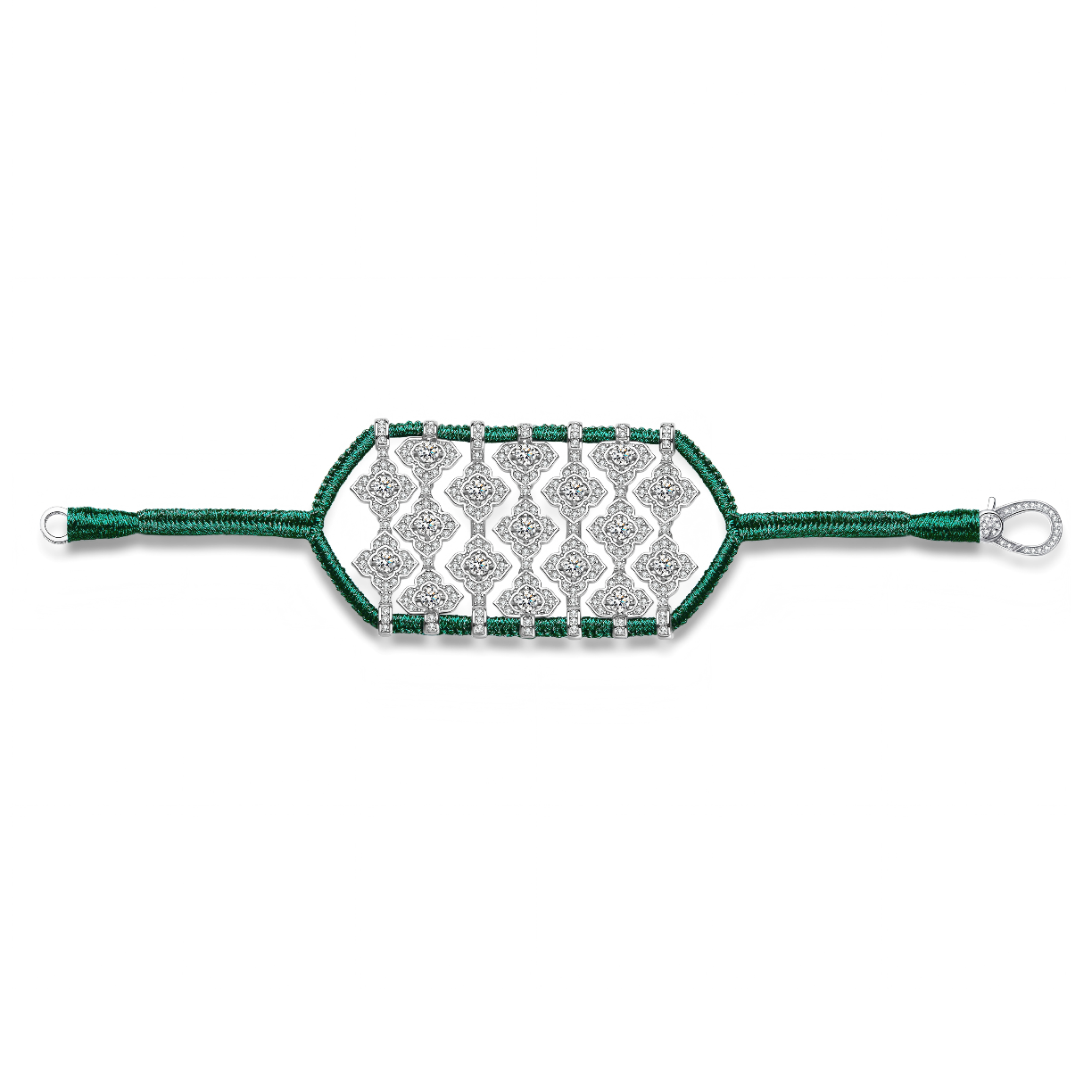 Bracelet Brasilia Emerald - Zircons