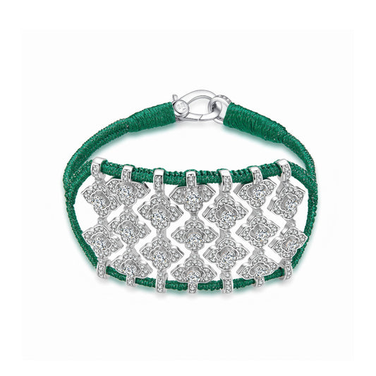Brasilia Emerald bracelet - Zircons