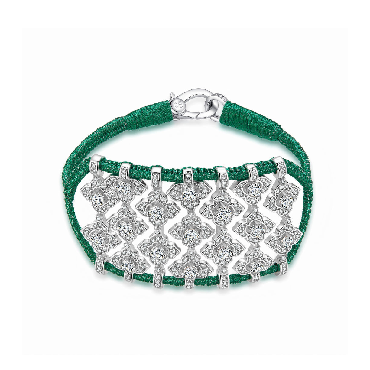 Brasilia Emerald bracelet - Zircons