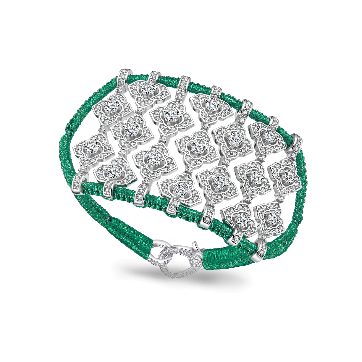 Bracelet Brasilia Emerald - Zircons