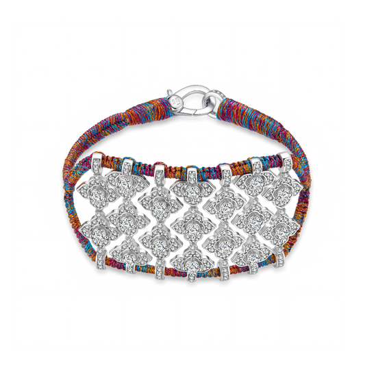 Brasilia Purple Shanti bracelet - Zircons