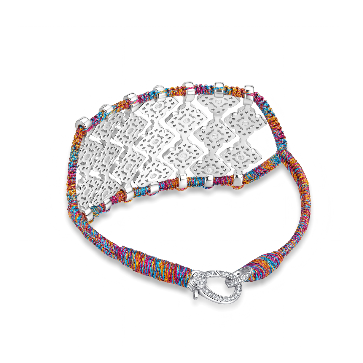 Brasilia Purple Shanti bracelet - Zircons