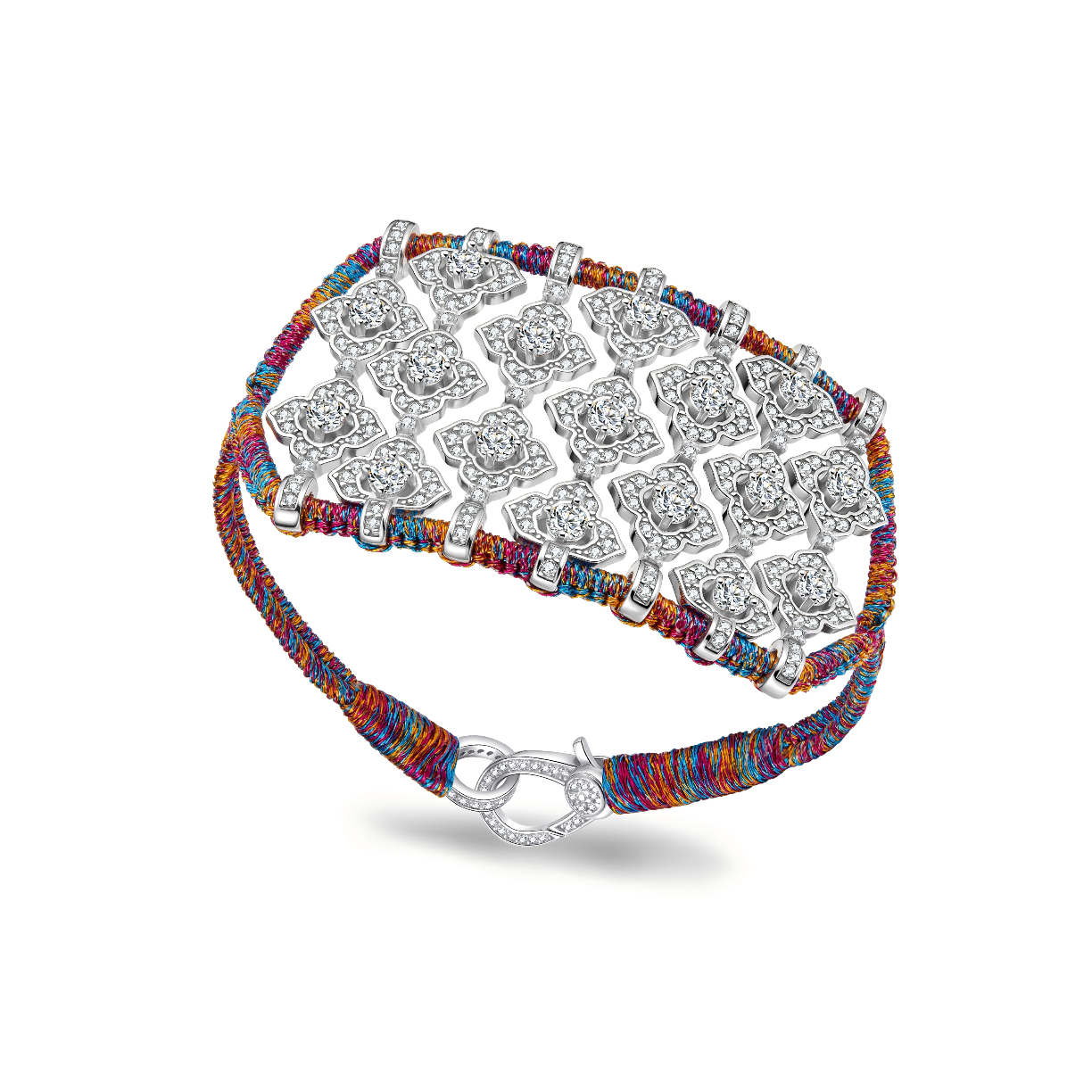 Brasilia Purple Shanti bracelet - Zircons