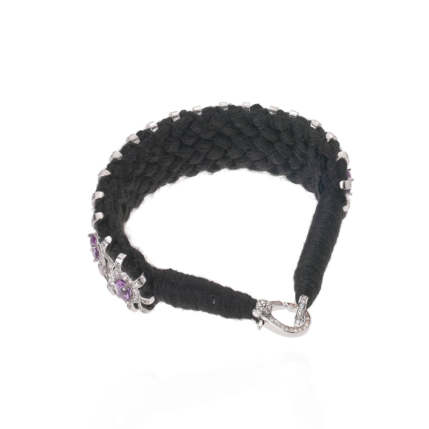 Bracelet Sao Paulo noir - améthyste