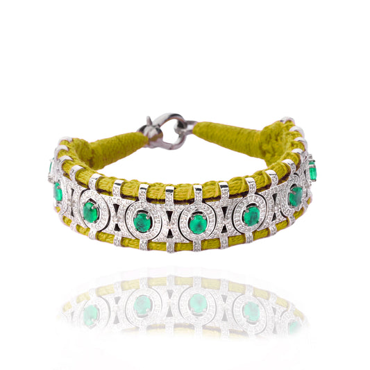 Sao Paulo Mordor and Emeralds bracelet 
