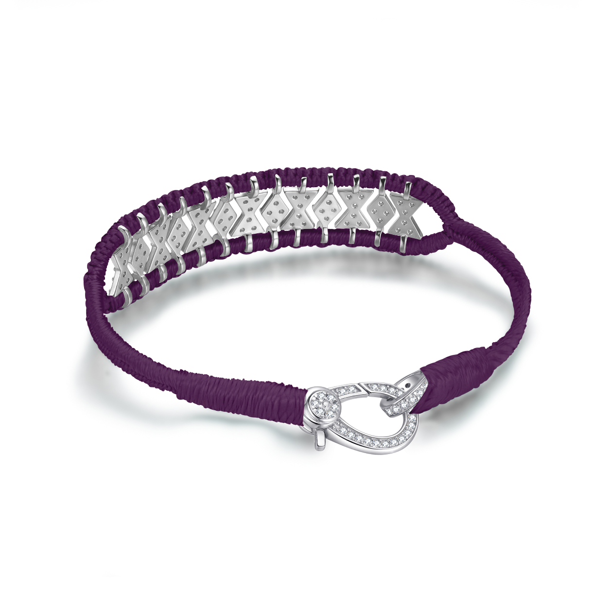 Buzios eggplant bracelet