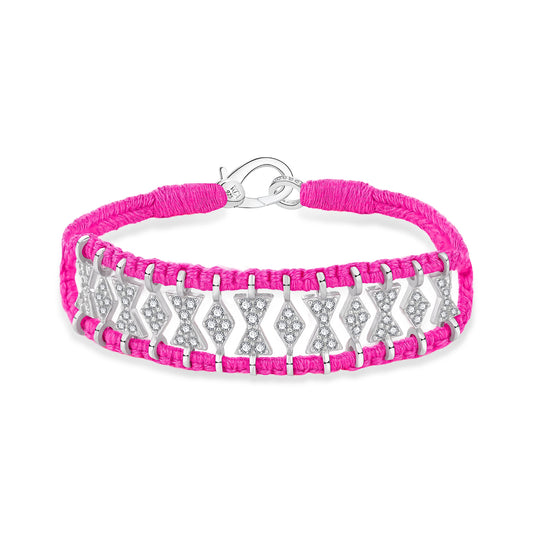 Bracelet Buzios Rose fluo