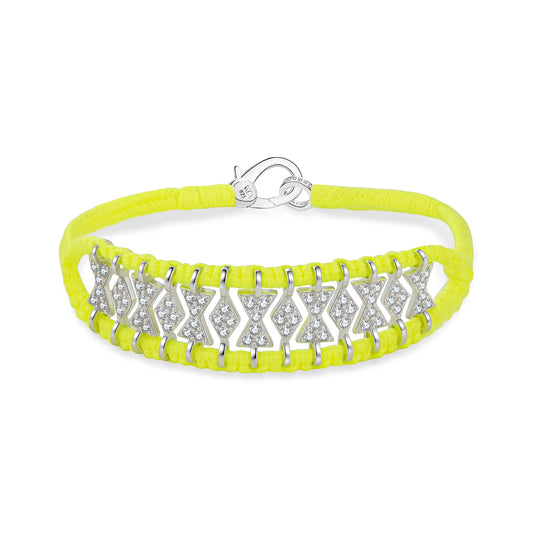 Bracelet Buzios Jaune fluo
