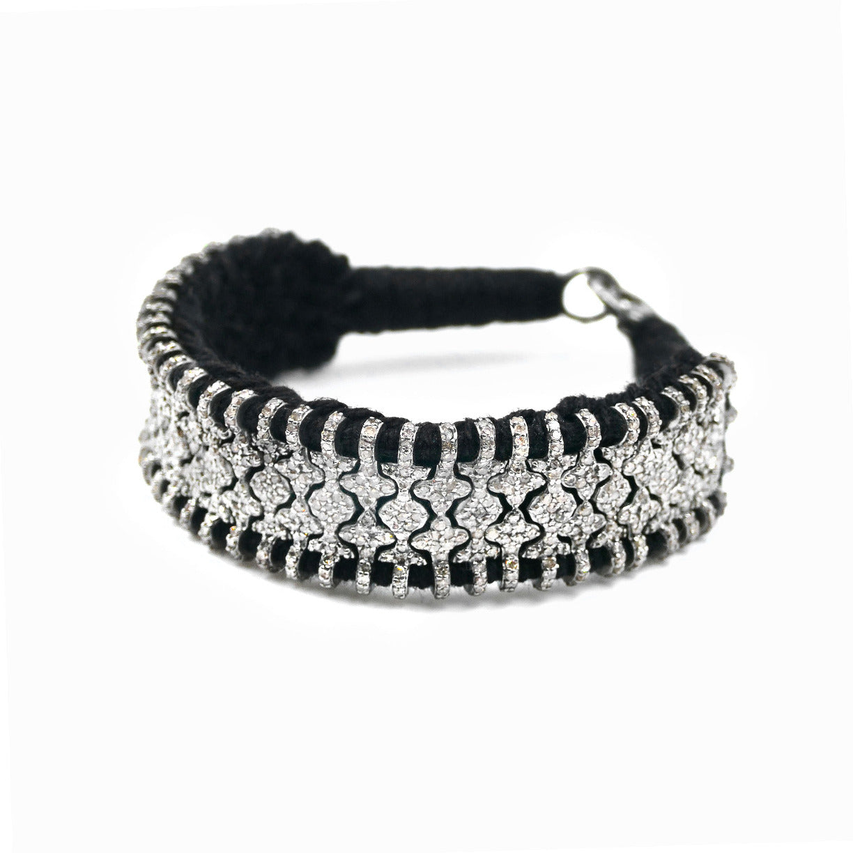Bracelet Brasilia Noir en argent 925 et diamants