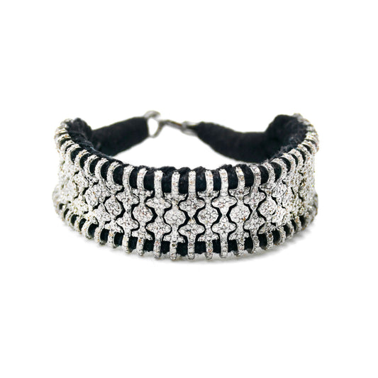 Bracelet Brasilia Noir en argent 925 et diamants