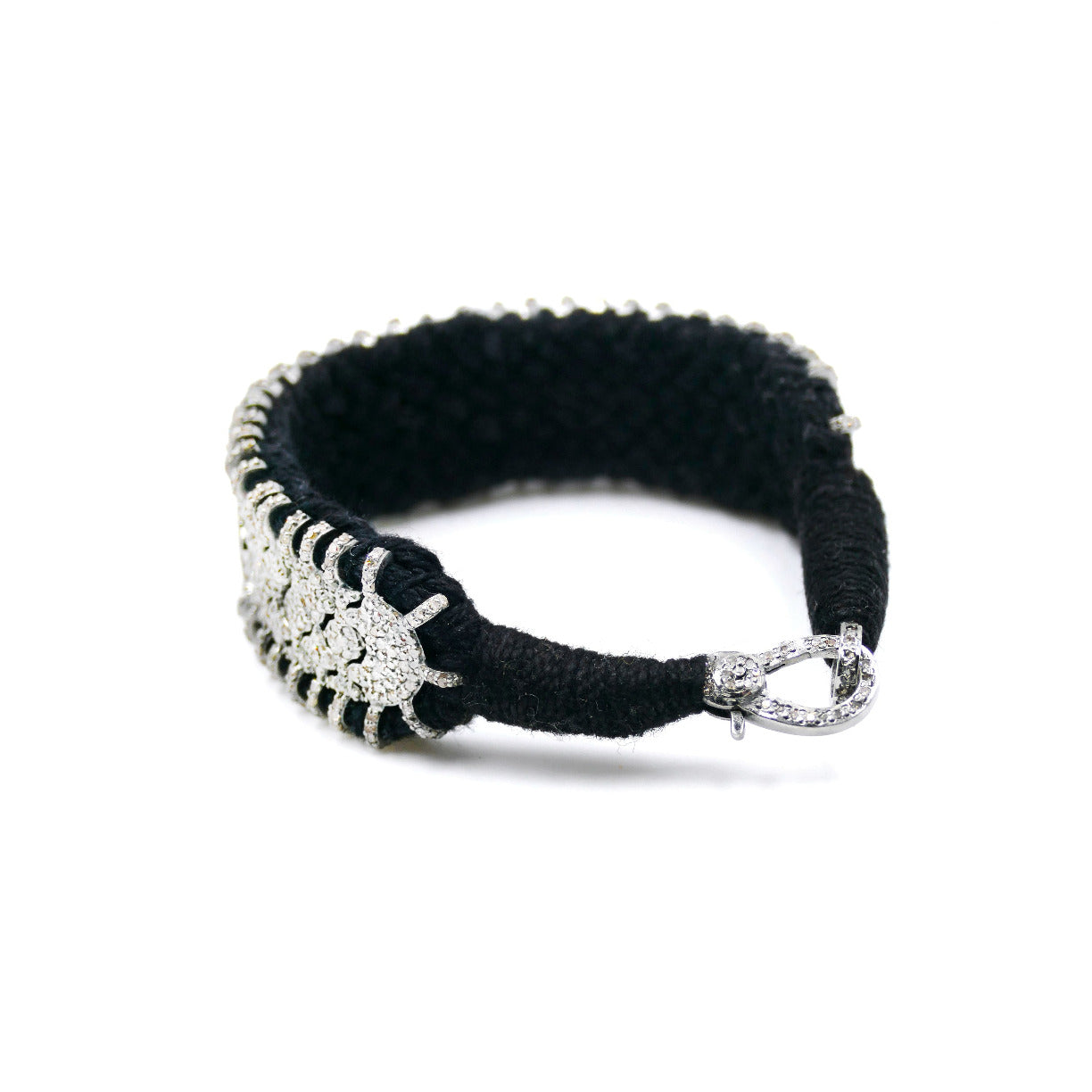 Bracelet Brasilia Noir en argent 925 et diamants