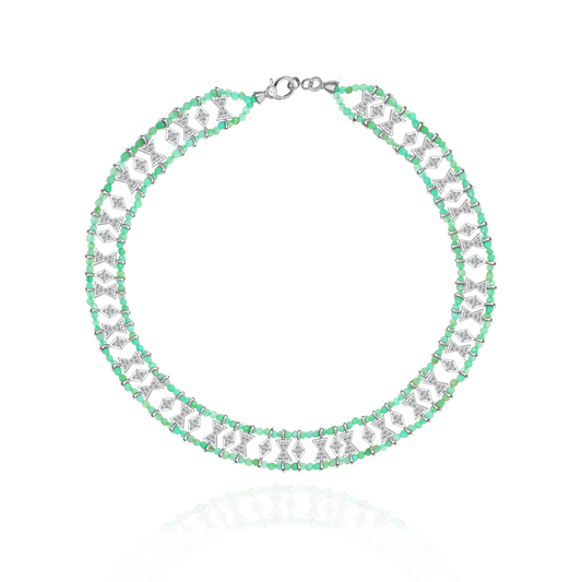 Janbeady chrysoprase necklace