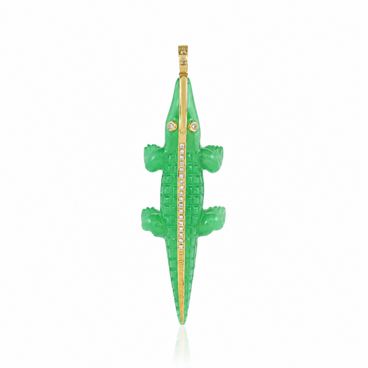 Pendentif Croco Chrysoprase