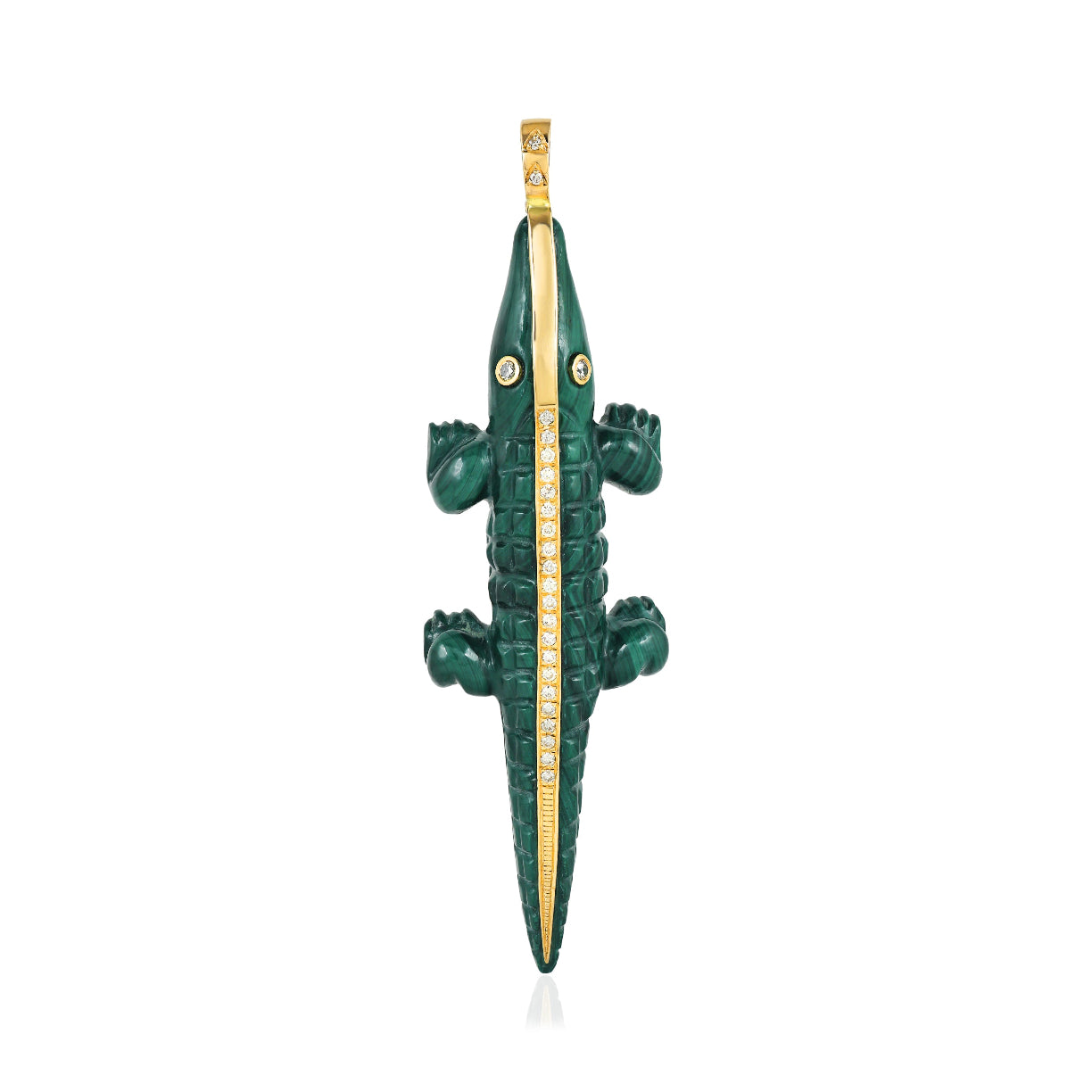 Malachite Croco Pendant