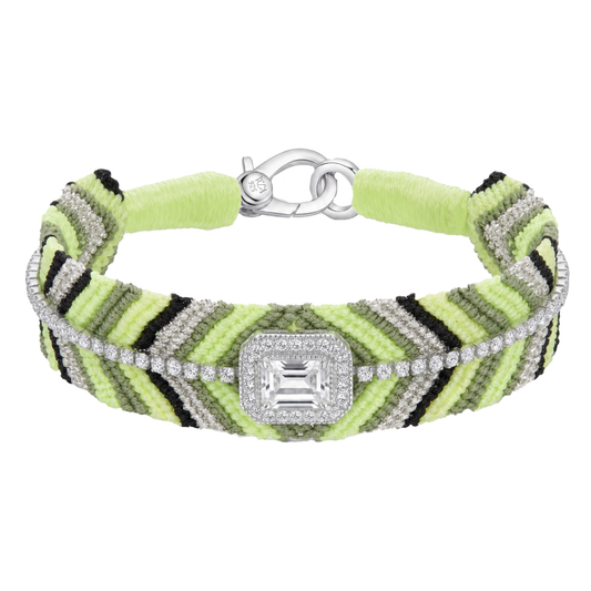 Bracelet Biggie Neon Yellow - Crystal