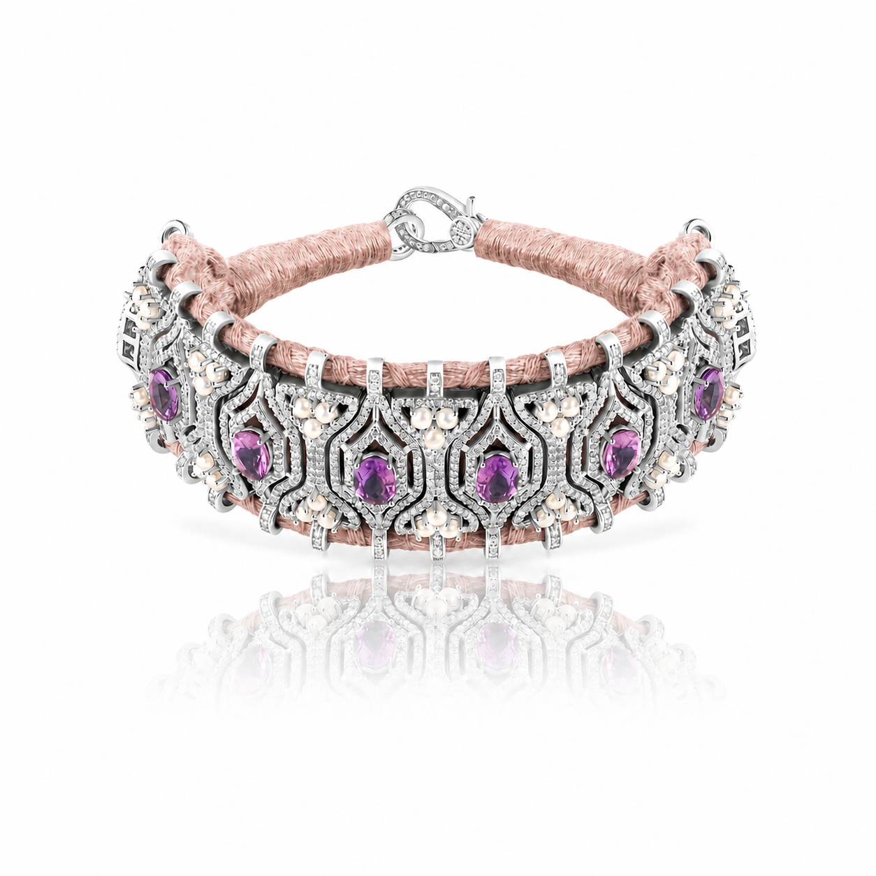 Nude Horizonte bracelet - Amethystes