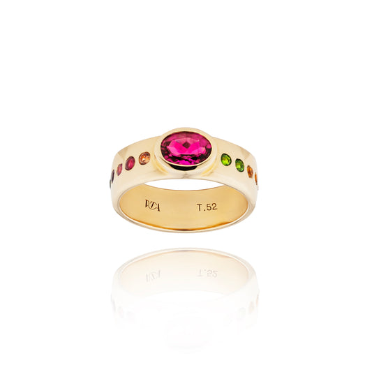 emily pink tourmaline ring