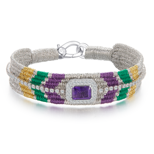Farrow Silver Bracelet - Amethyst