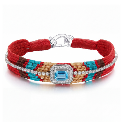 Farrow red bracelet - Topaz