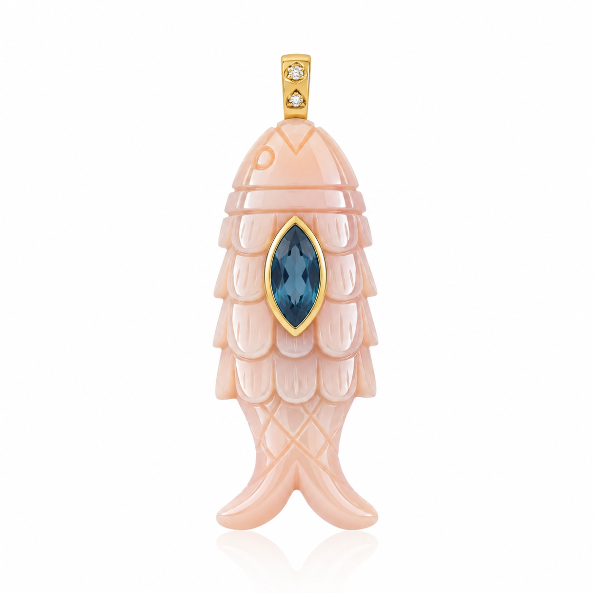 Carnelian Fish Pendant