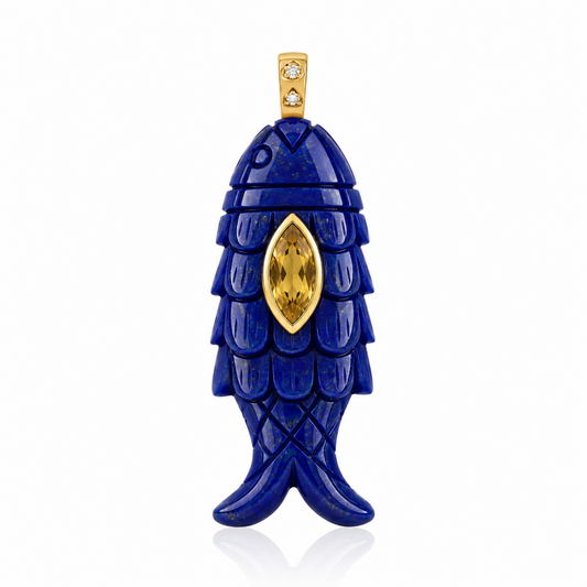 Pendentif Poisson Lapis