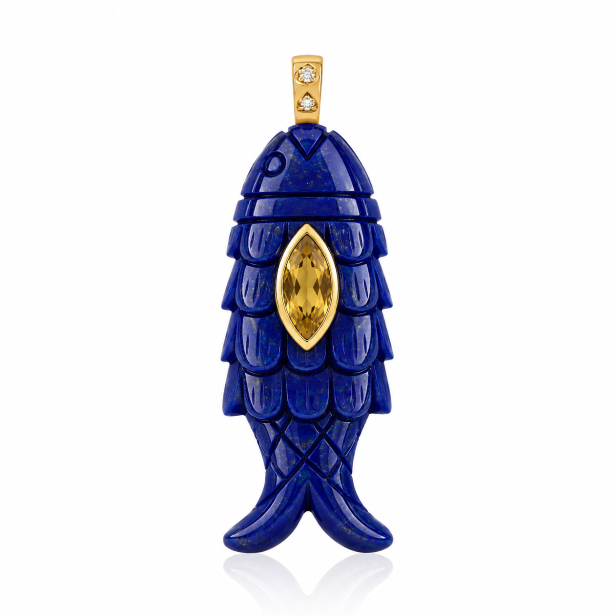 Lapis Fish Pendant