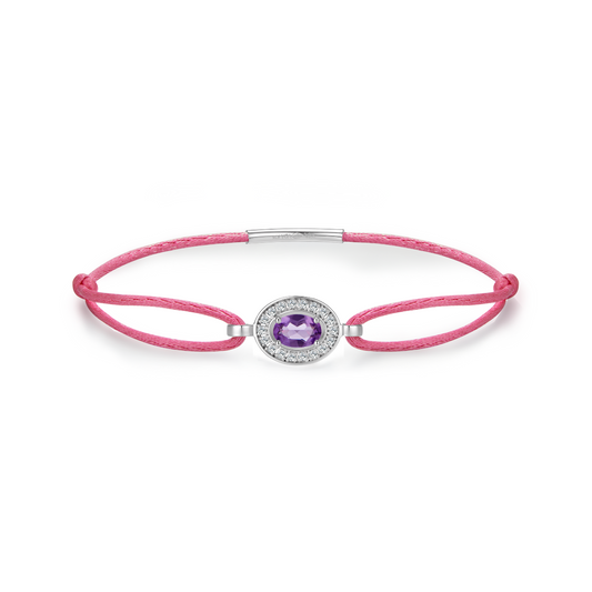 Candy pink forever bracelet - amethyst
