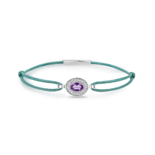 Céladon forever bracelet - amethyst