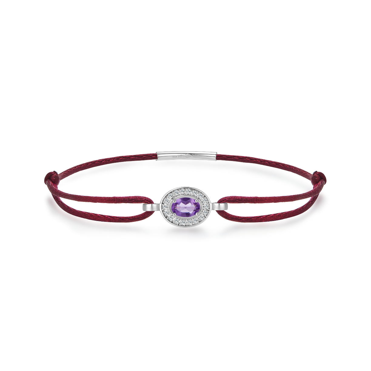 Wine color forever bracelet - amethyst