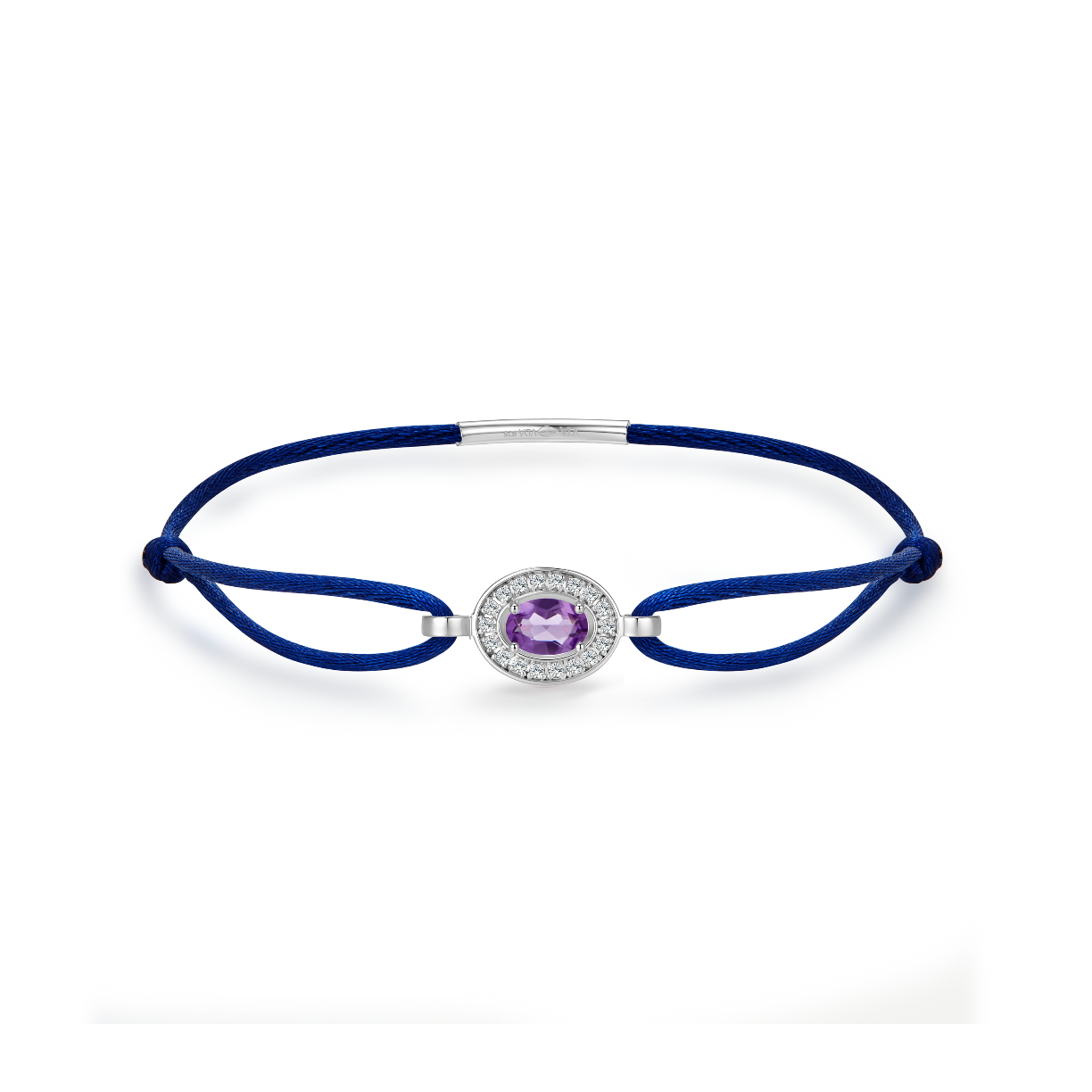 Navy forever bracelet - amethyst